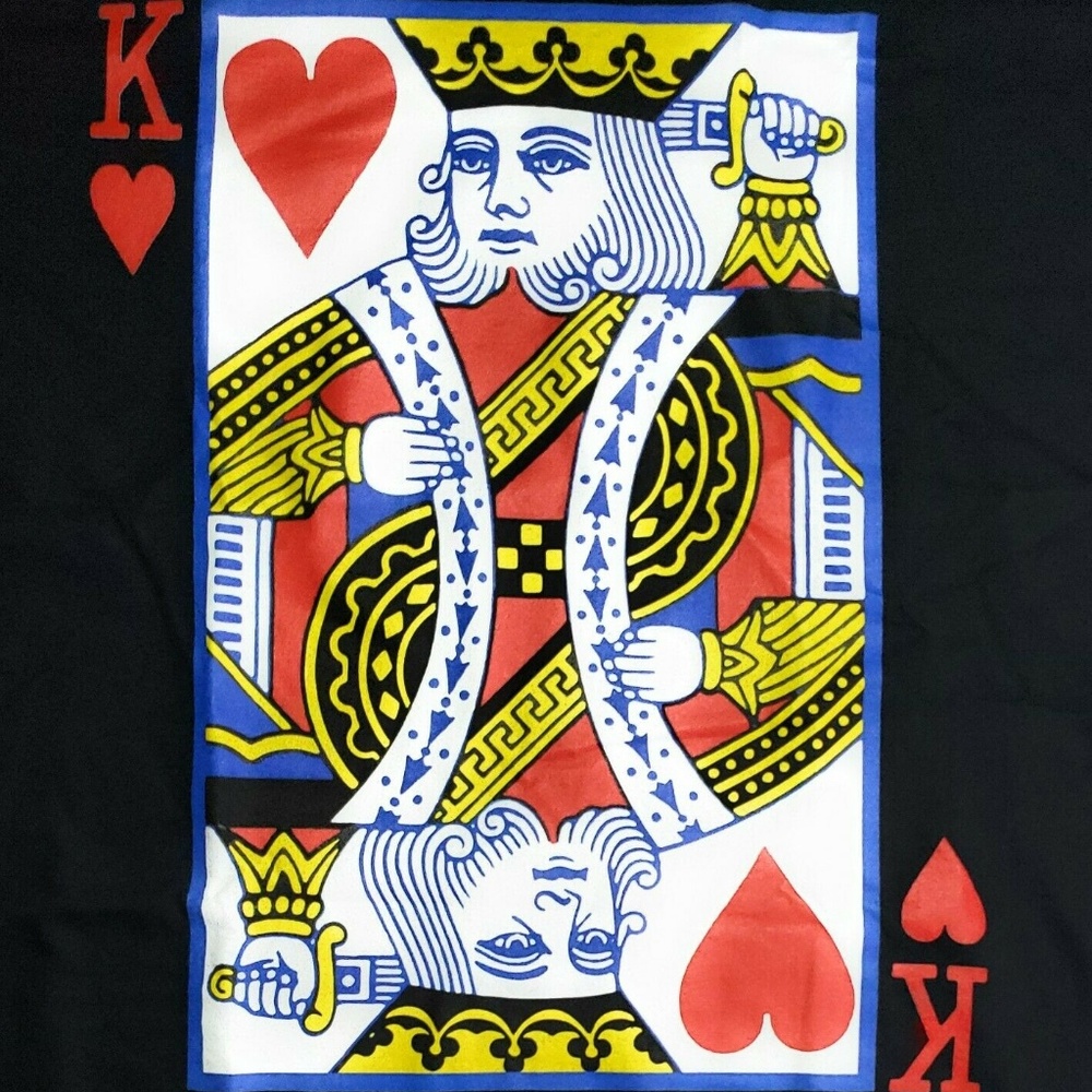 King of Hearts Black T Shirt
